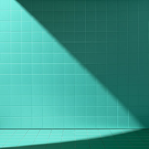 Azulejo Color Verde Esmeralda de Porcelana Minimalista C