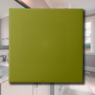 Azulejo Color verde oliva sólido   Clásica   Elegante