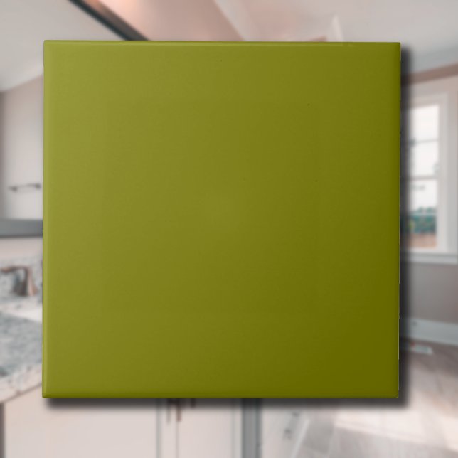 Azulejo Color verde oliva sólido | Clásica | Elegante (Subido por el creador)