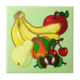Azulejo Colores brillantes de Fruta Cocina maravillosa