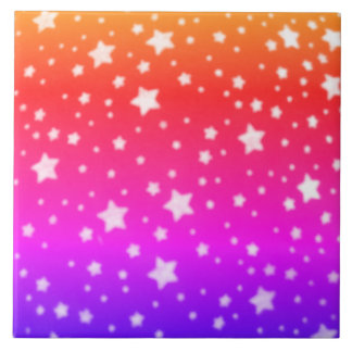Azulejo Colores de Arcoíris con Estrellas