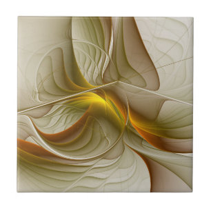 Azulejo Colores de metales preciosos, arte fractal abstrac