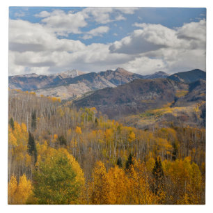Azulejo Colores de otoño del paso de los ápens y robles Ke