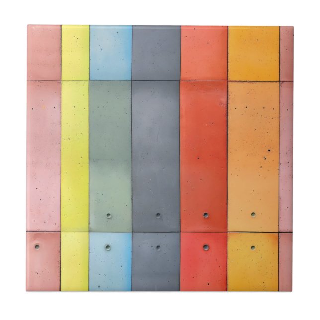 Azulejo Colores de patrones de concreto (Frente)