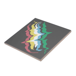 Azulejo Colores del Mes de la Conciencia del Orgullo de la