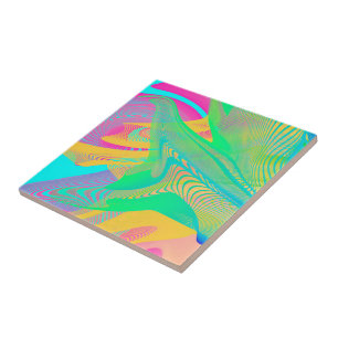 Azulejo COLORES FLUO - Arte Fractal -