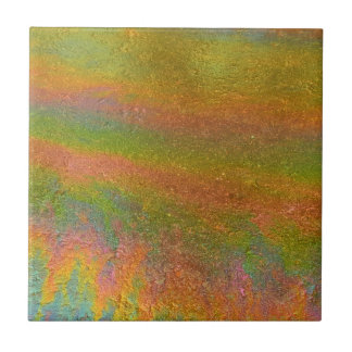 Azulejo Colorful Iridescent Rainbow Oil Slick