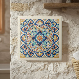 Azulejo Colorful Mediterranean Pattern Pat#1 ID1195