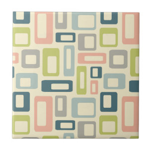 Azulejo Colorful Mid Century style shapes