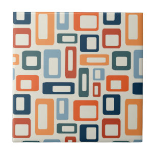 Azulejo Colorful Mid Century style shapes