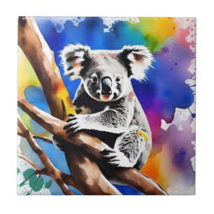 Azulejo Colorida Esplash acuático del oso de Koala,