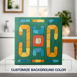 Azulejo Colorido arte de mosaico tribal