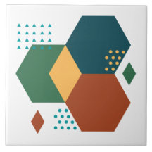 Colorido de moda retro geométrico azul azul