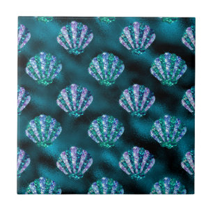 Azulejo Colorido Patrón de Ostra con Glamour Oceánico