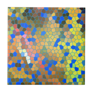 Azulejo Colorido Resumen Arte De Vidrio Manchado