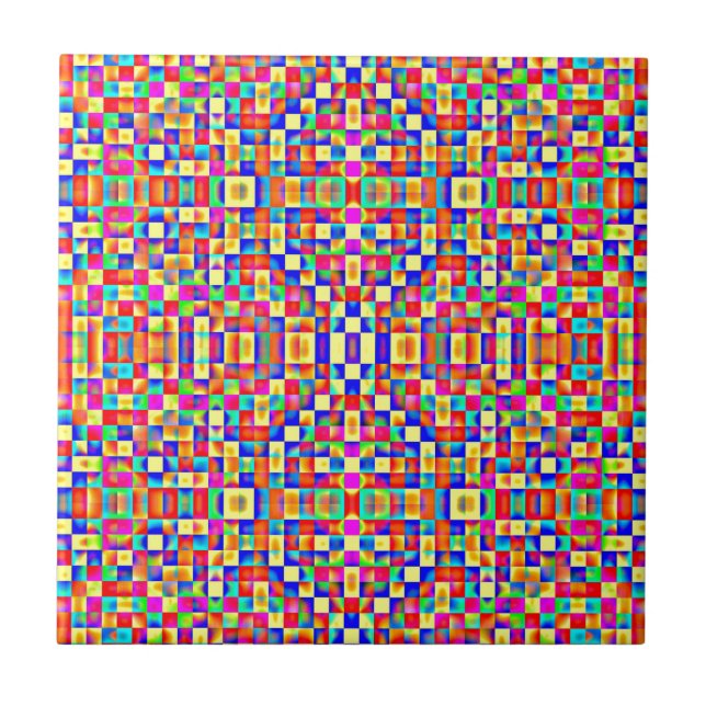 Azulejo Coloridos píxeles (Frente)
