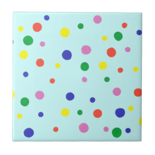 Azulejo Coloridos puntos de polka Trivet Elegir color de f
