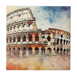 Azulejo Colosseo - Roma Italia
