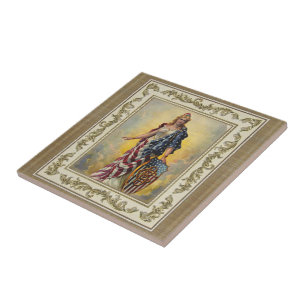 Azulejo Columbia Brewing Co. Poster Ceramic Tile