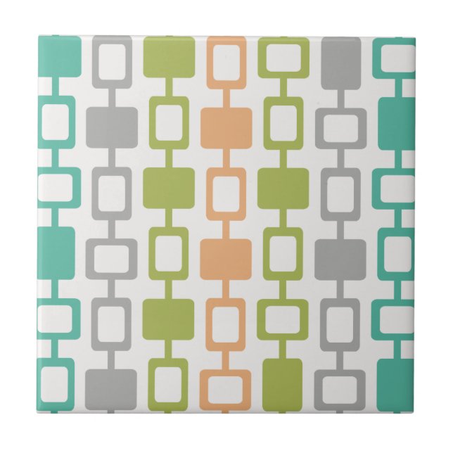 Azulejo Columnas cuadradas modernas de medio siglo (Frente)