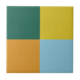 Azulejo Combinación de Naranja amarillo verde azul silenci