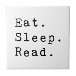 Azulejo Come. Duerme. Leer.