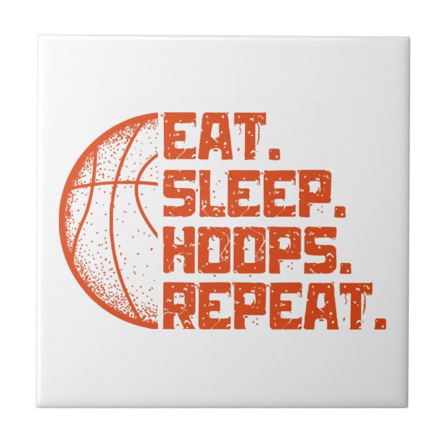 Azulejo Comer aros dormidos repetir citas divertidas del b (Frente)