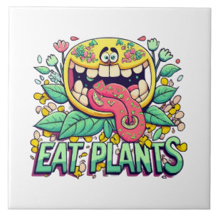 Azulejo Comer Plantas