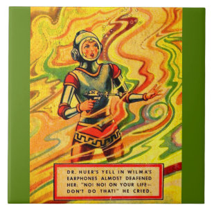 Azulejo Cómic Wilma Deering de Buck Rogers de los años 3