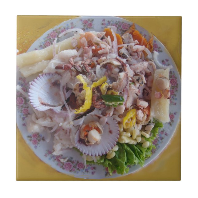 Azulejo Comida peruana Ceviche-Tradicional (Frente)