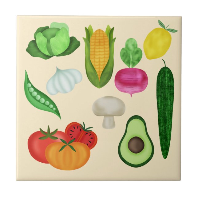 Azulejo Comidas Saludables (Frente)