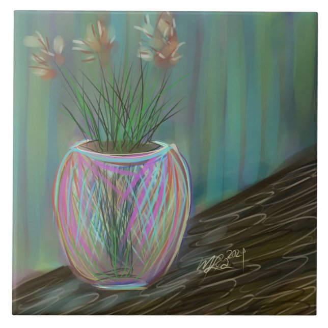 Azulejo Comisiones abiertas para arte original pintado por (Frente)