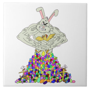 Azulejo Cómo el conejo de Pascua obtiene sus huevos