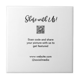 Azulejo Comparte tu análisis de imagen código QR añadir co