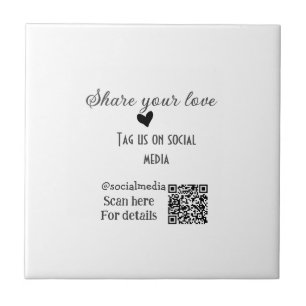 Azulejo Compartir el análisis de amor código QR agregar de