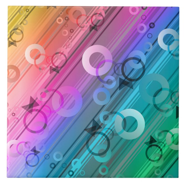 Azulejo Composición abstracta (Frente)