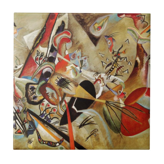 Azulejo Composición abstracta de Kandinsky (Frente)