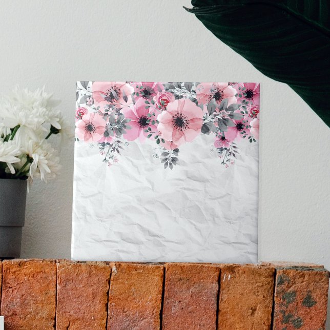Azulejo Composición floral romántica elegante (Subido por el creador)