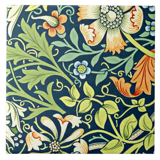 Azulejo Compton, a William Morris pattern, (Frente)