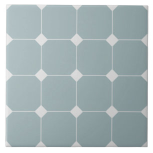 Azulejo con patrón geométrico de estilo victoriano