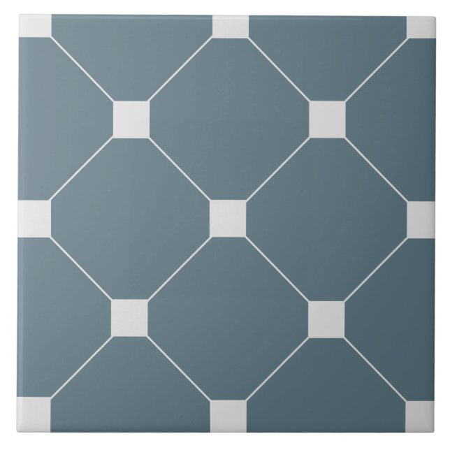 Azulejo con Patrón Geométrico de Estilo Victoriano (Frente)