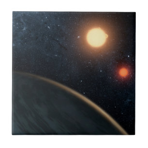 Azulejo Concepto de artista que ilustra a Kepler-16b.