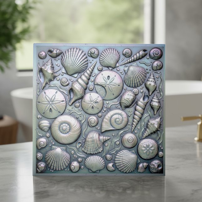 Azulejo Conchas metálicas iridiscentes ID1223 (Subido por el creador)