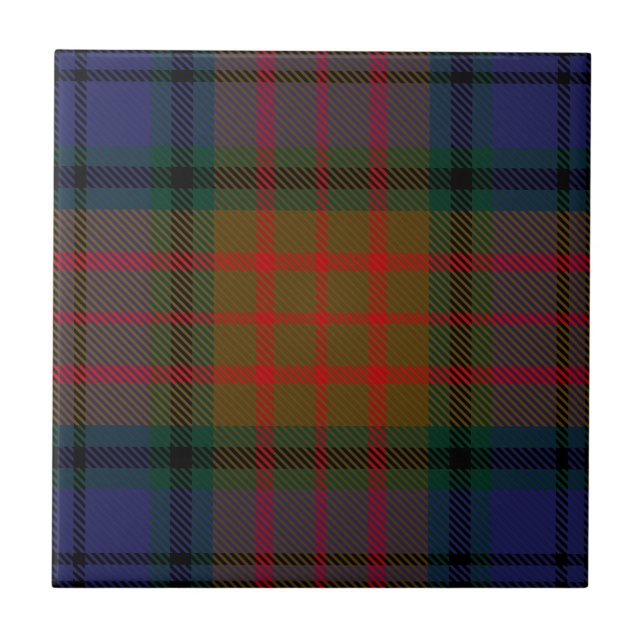 Azulejo Condado de Longford Irish Tartan (Frente)