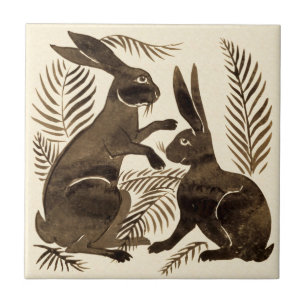 Azulejo Conejo de chocolate Repro De Morgan