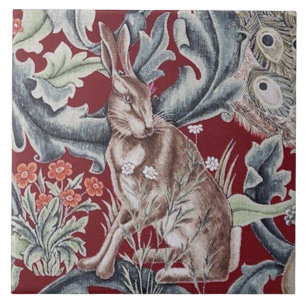 Azulejo Conejo Forestal, William Morris
