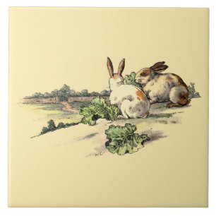 Azulejo Conejos de la época victoriana