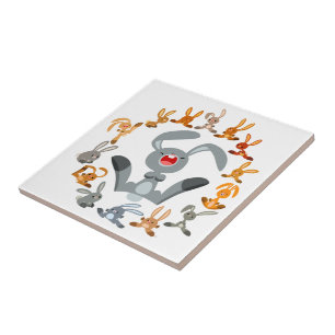 Azulejo Conejos de Personalizado lindo Mandala Tile