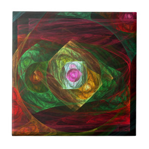 Azulejo Conexiones dinámicas Resumen de mosaico de arte