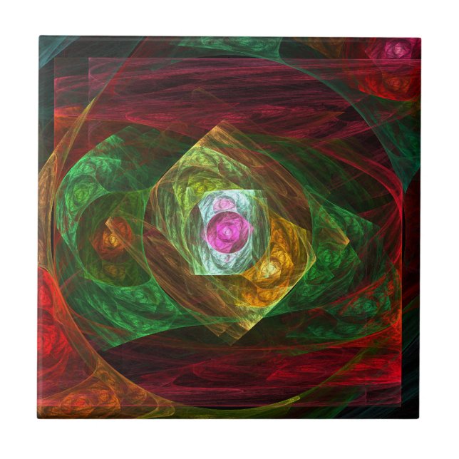 Azulejo Conexiones dinámicas Resumen de mosaico de arte (Frente)